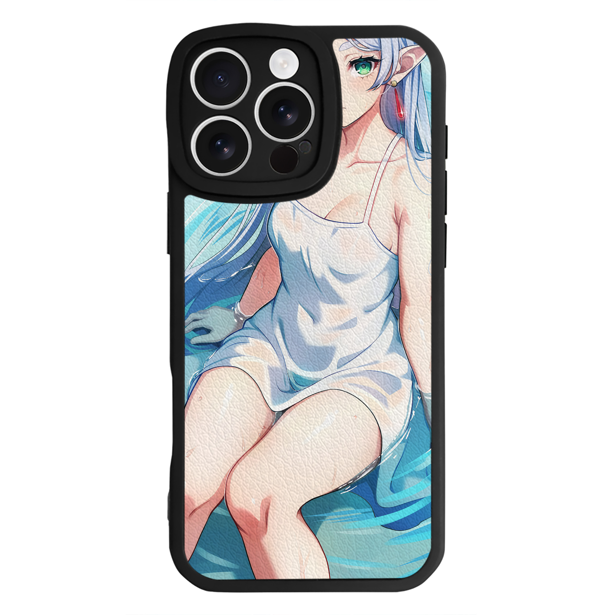 （画像用） 葬送のフリーレン Frieren 【iPhone 16シリーズ対応】シリコンスマホケース（レザー調） 材質：シリコン